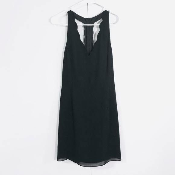 NWT Fab'rik Black Scallop Cocktail Dress - Picture 1 of 6
